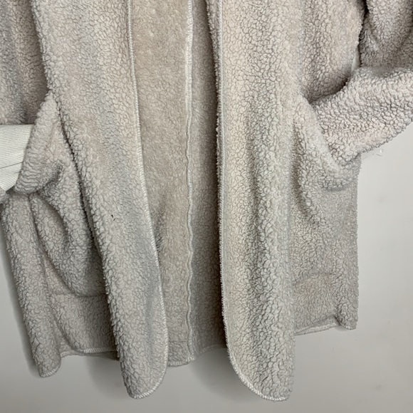 Wishlist | Cream Oversized Puffy Hoodie | Puffy Jacket Coat | Large Pockets M/L - Picture 3 of 10